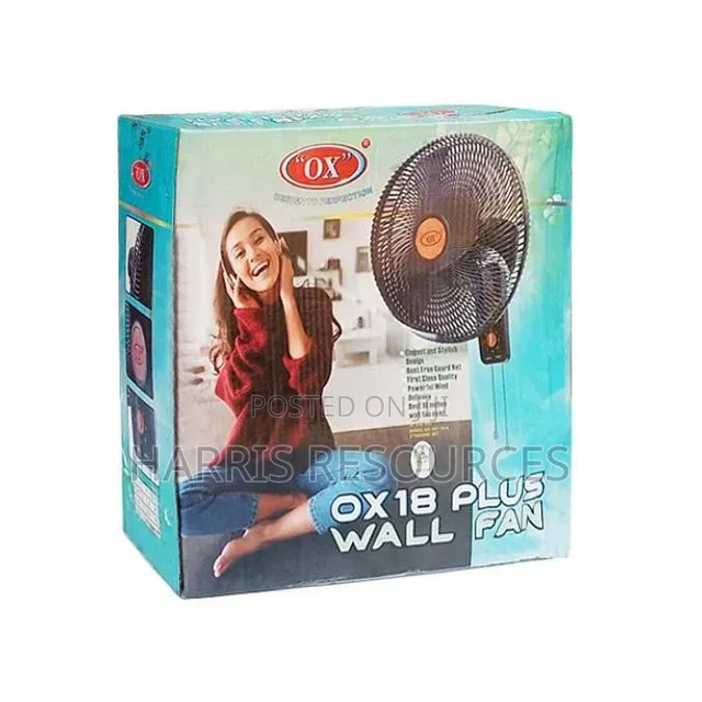 Ox Plus Wall Fan -18 Inches