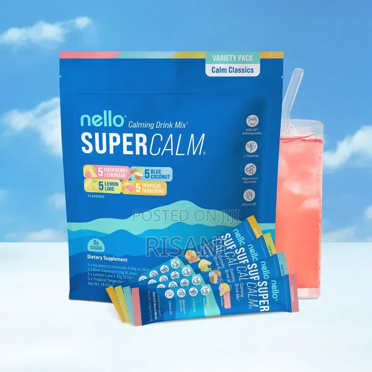 Nello Super Calm Drink Mix - Lemon Focus and Relaxation Support