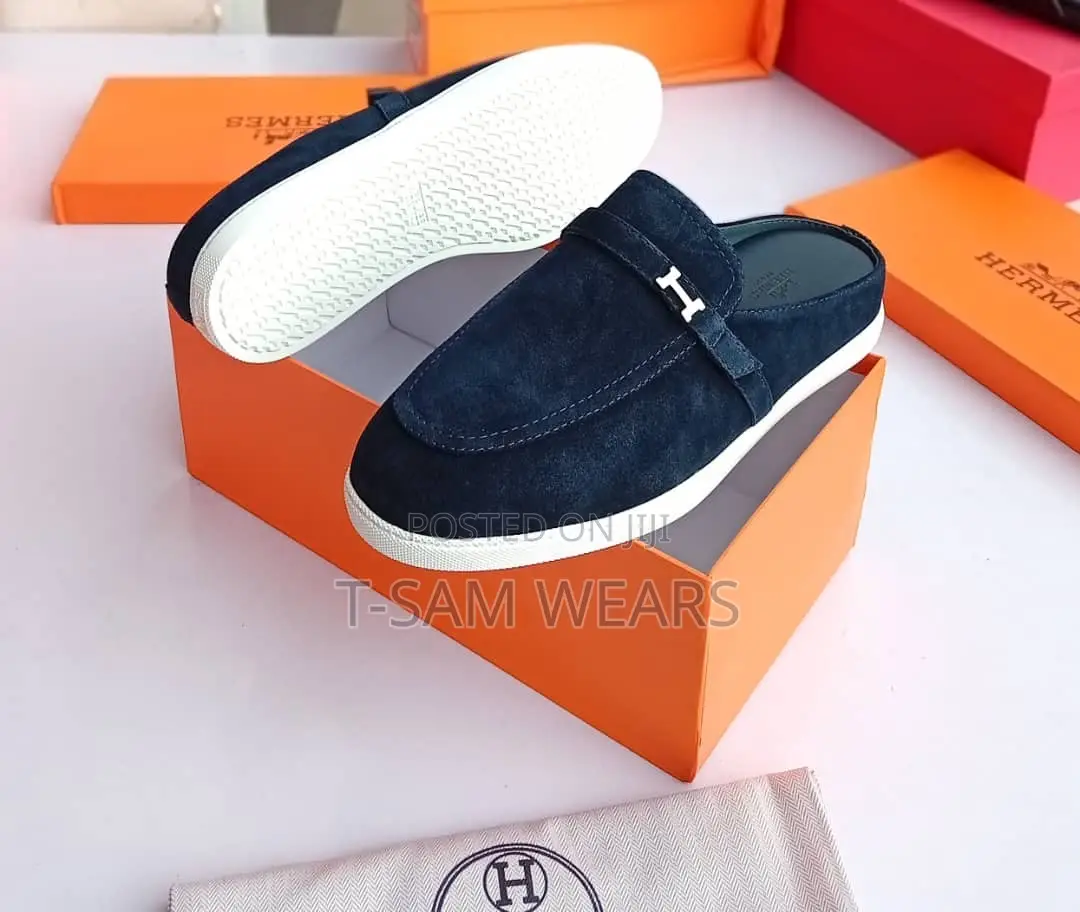 Hermes Italian Designer Half Shoe