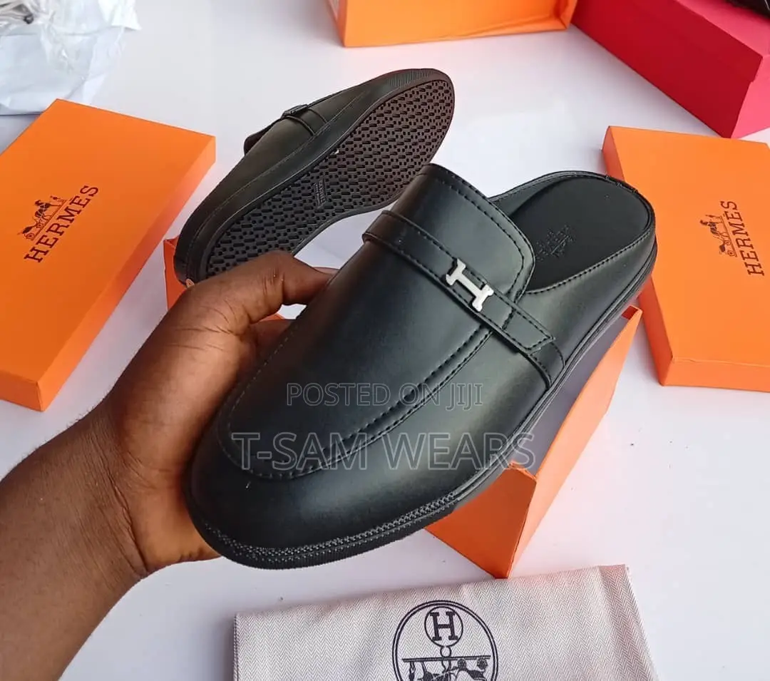 Hermes Italian Designer Half Shoe