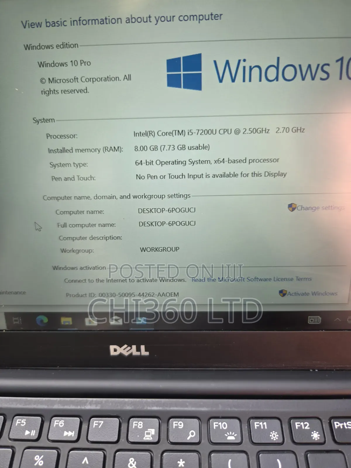 Laptop Dell XPS 13 (9360) 8GB Intel Core i5 SSD 256GB