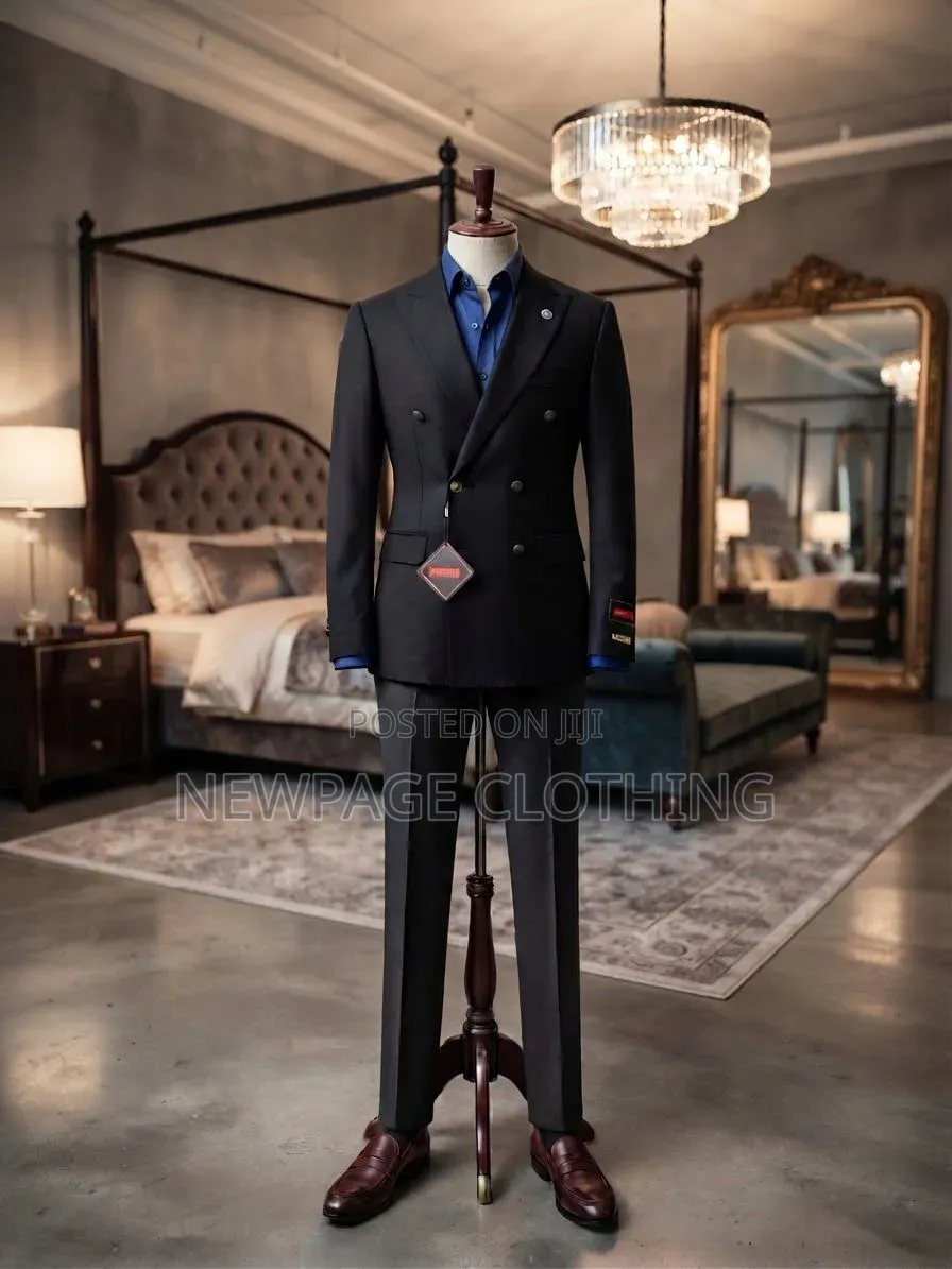 The Black Double-Breasted Suit Every Gentleman Needs 🖤