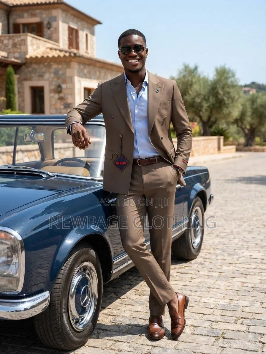 The Beige Double-Breasted Suit Your Wardrobe Needs