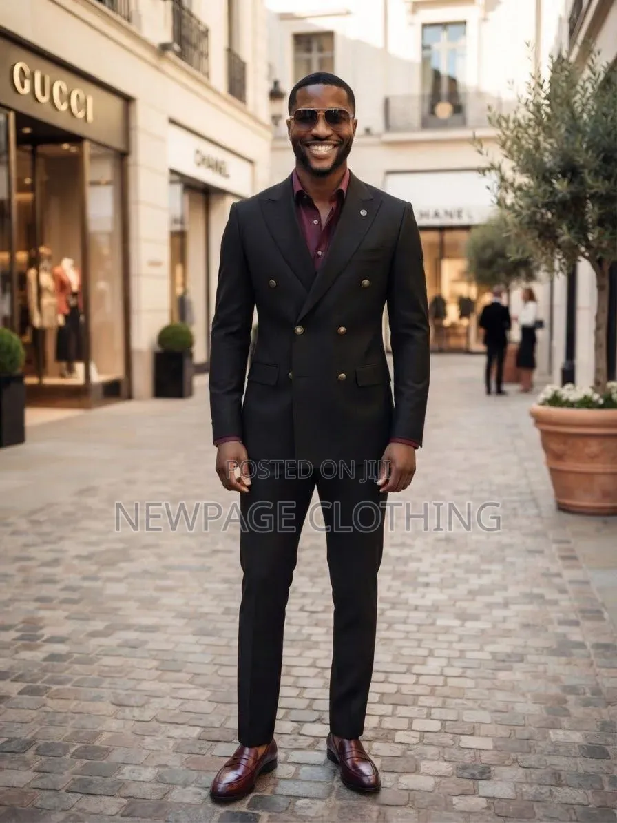 A Black Double-Breasted Suit You Can’t Go Wrong With