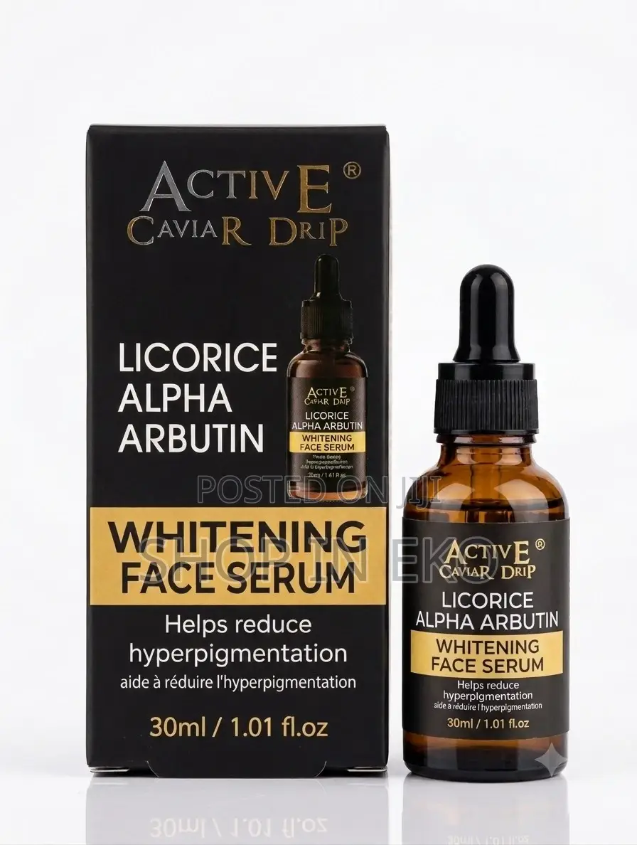 Active Caviar Drip Licorice Alpha Arbutin Whitening Face Serum - 30ml