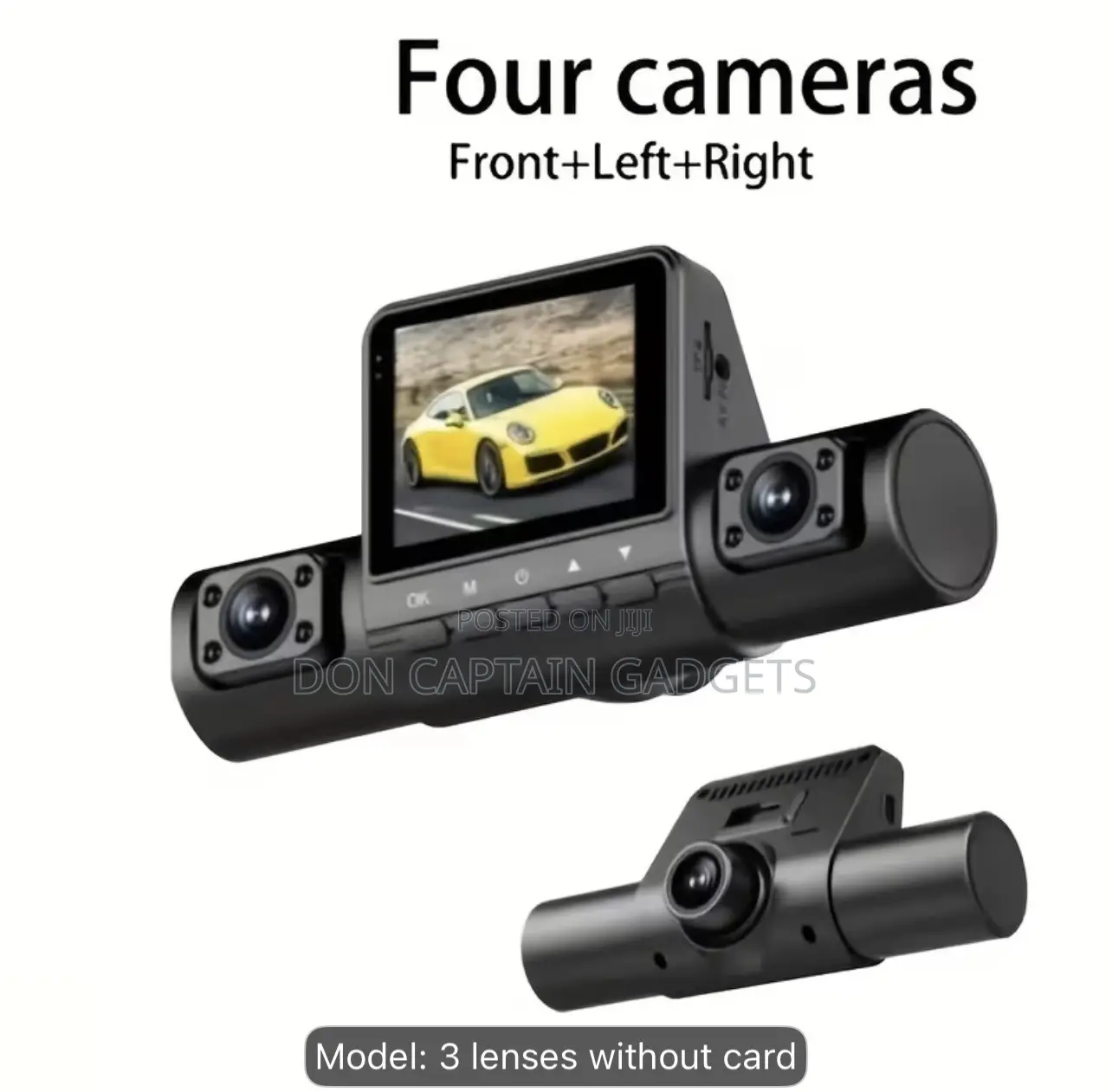 Real 4-Channel Dash Cam 1080P Ultra HD Recording | 170-Degree Wide