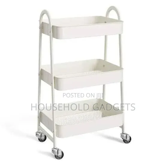 3 Layer Metal Multipurpose Trolley