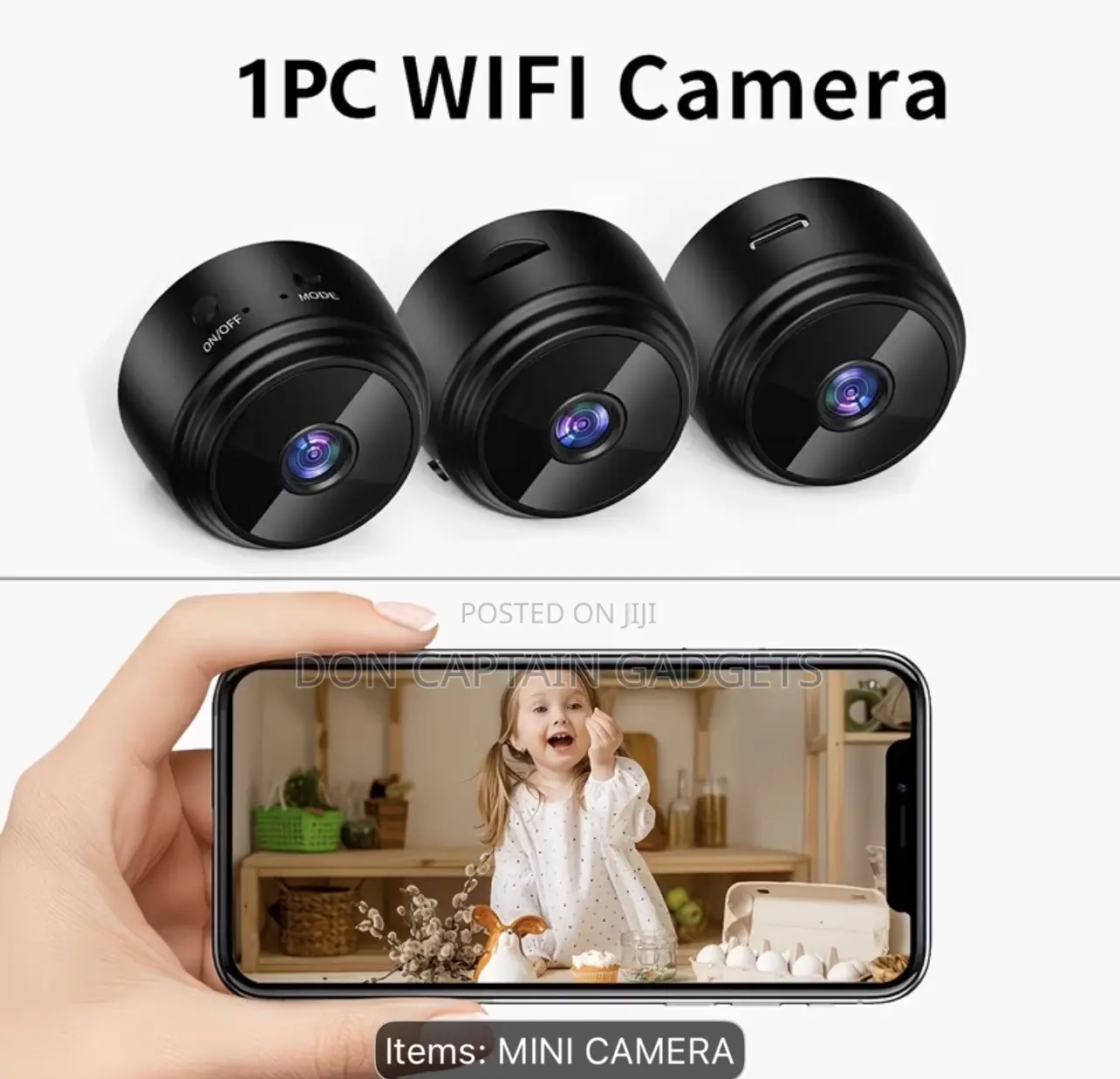 Smart Security WiFi Cameras, 24/7 Recording With Motion Detection