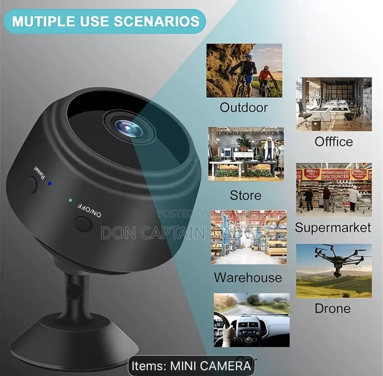 Smart Security WiFi Cameras, 24/7 Recording With Motion Detection