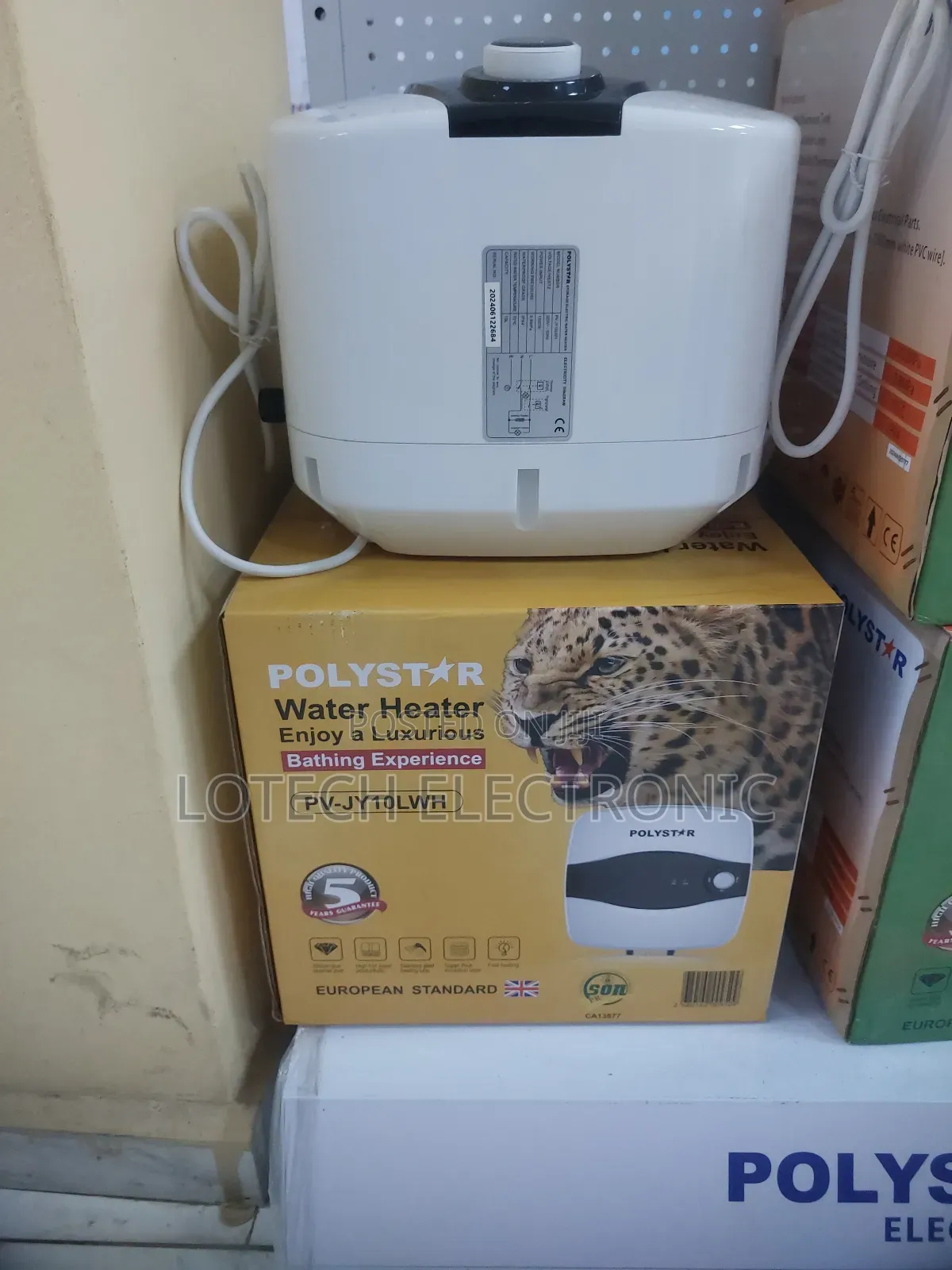 Polystar PV-JY10LWH 10L Water Heater – Fast Heating, 1500W Power