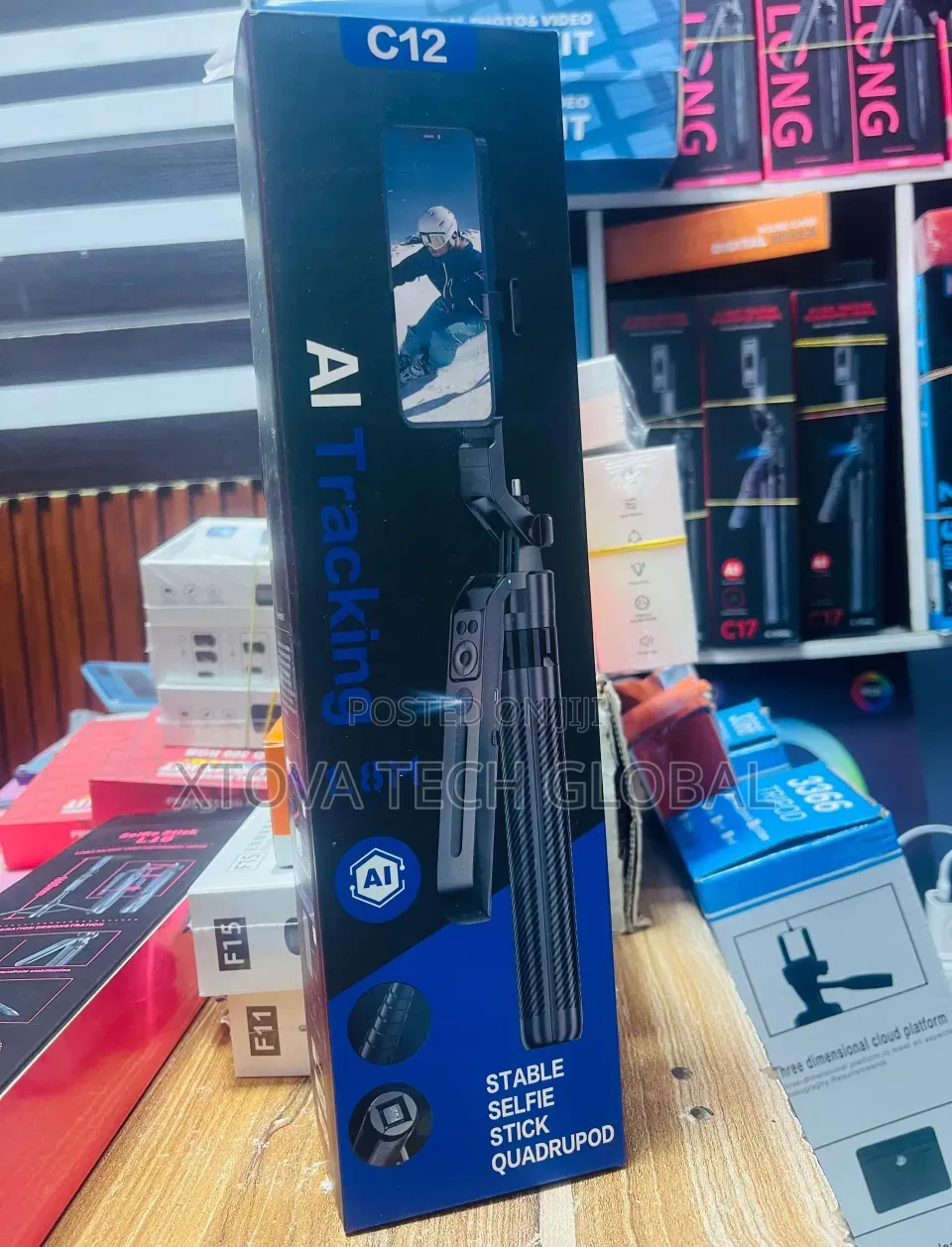 C12 AI Tracking Selfie Stick Tripod 1.8M