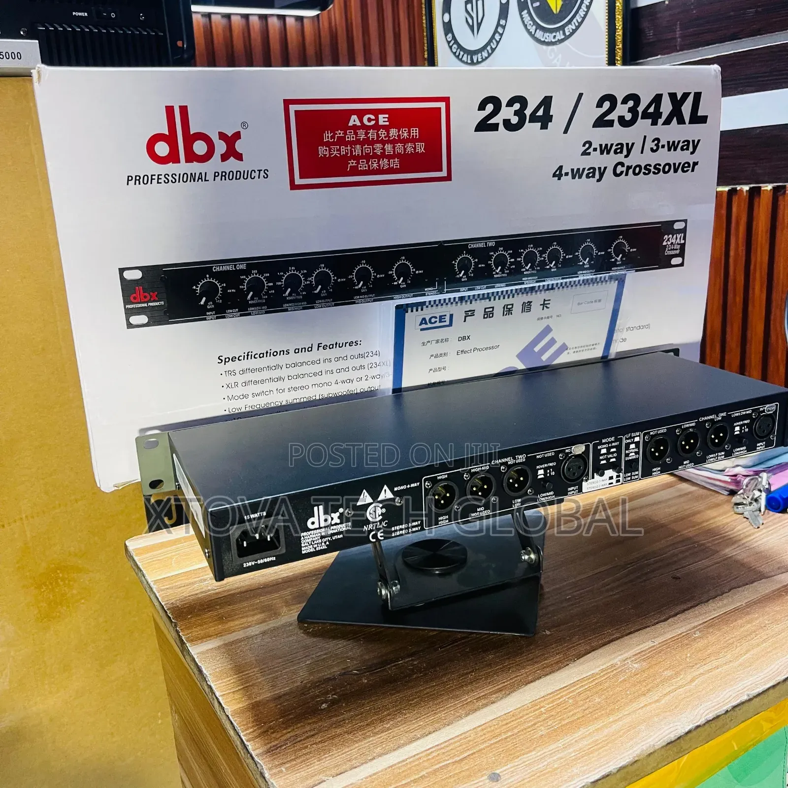 DBX 234XL 2-Way / 3-Way / 4-Way Crossover