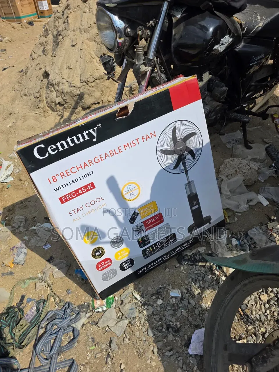 Rechargeable Mist Fan 18 Inches (Century)
