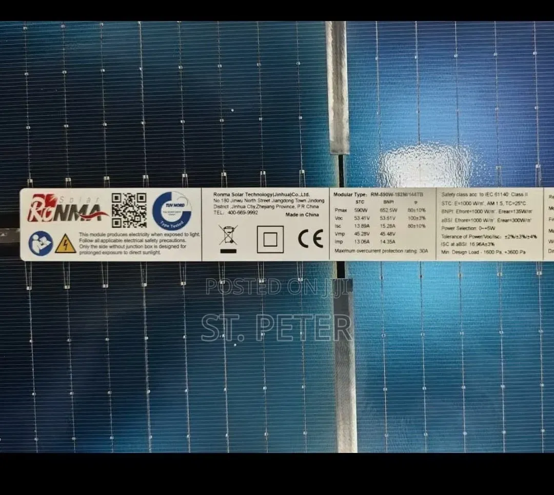 ☀ 590w Ronma Bifacial Solar Panel – High-Performance Solar Energy