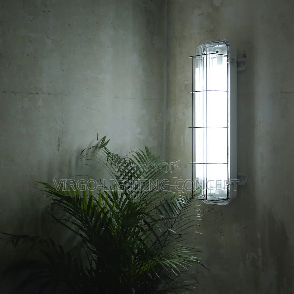 2ft Waterproof Marine and Industrial Fluorescent Light Fixture