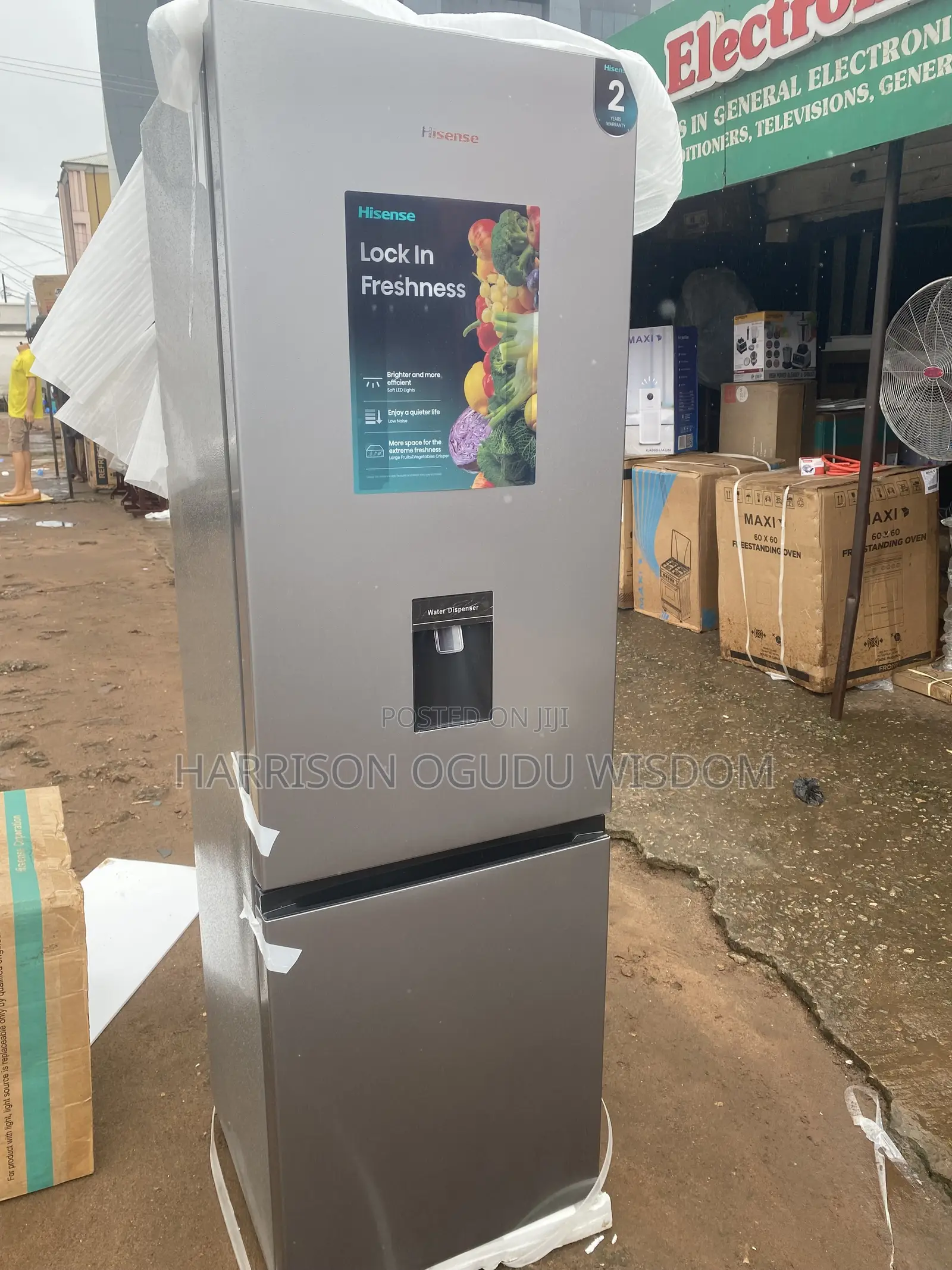 Hisense Refrigerator 268L With Dispenser Available Now