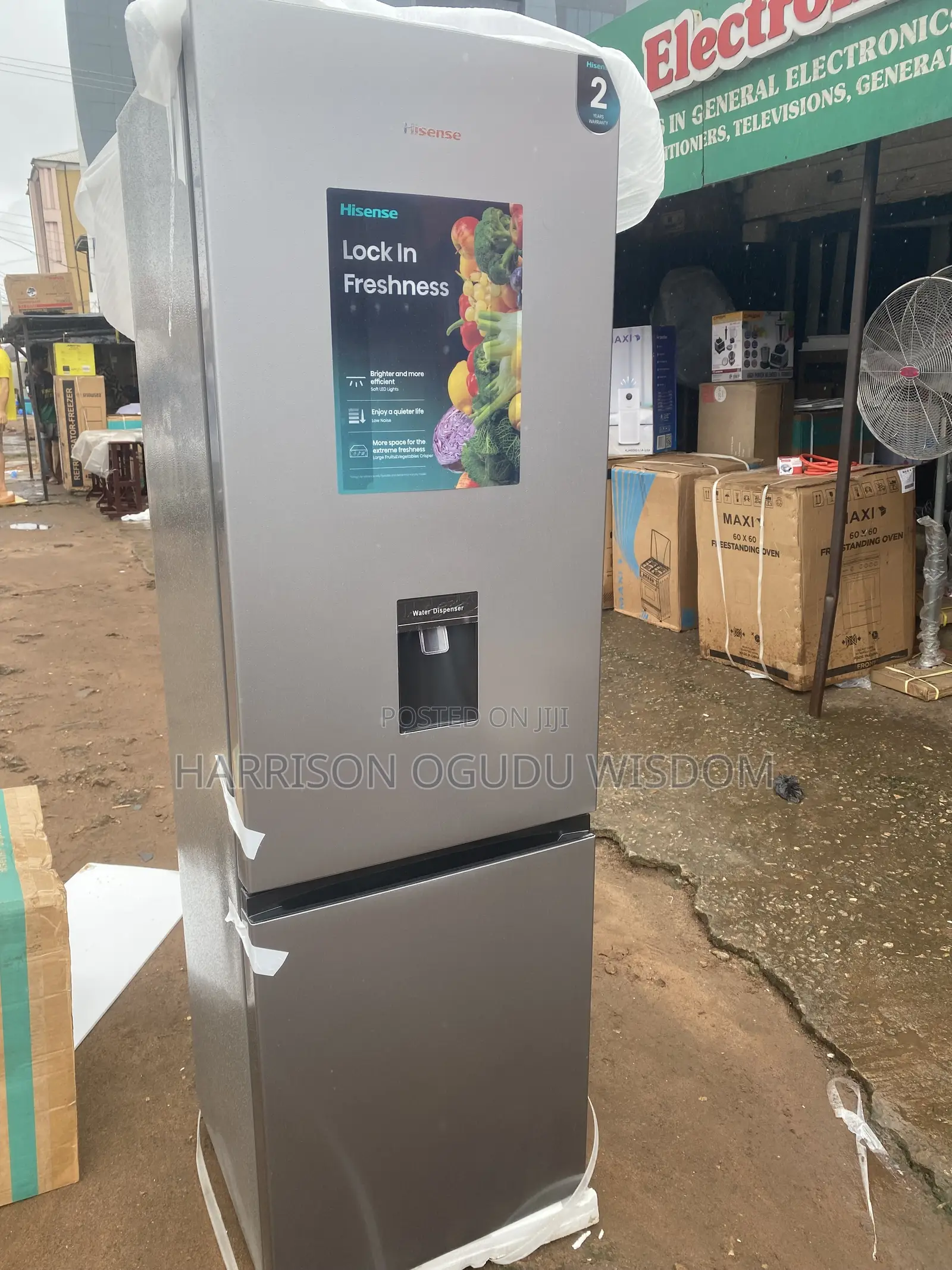 Hisense Refrigerator 268L With Dispenser Available Now