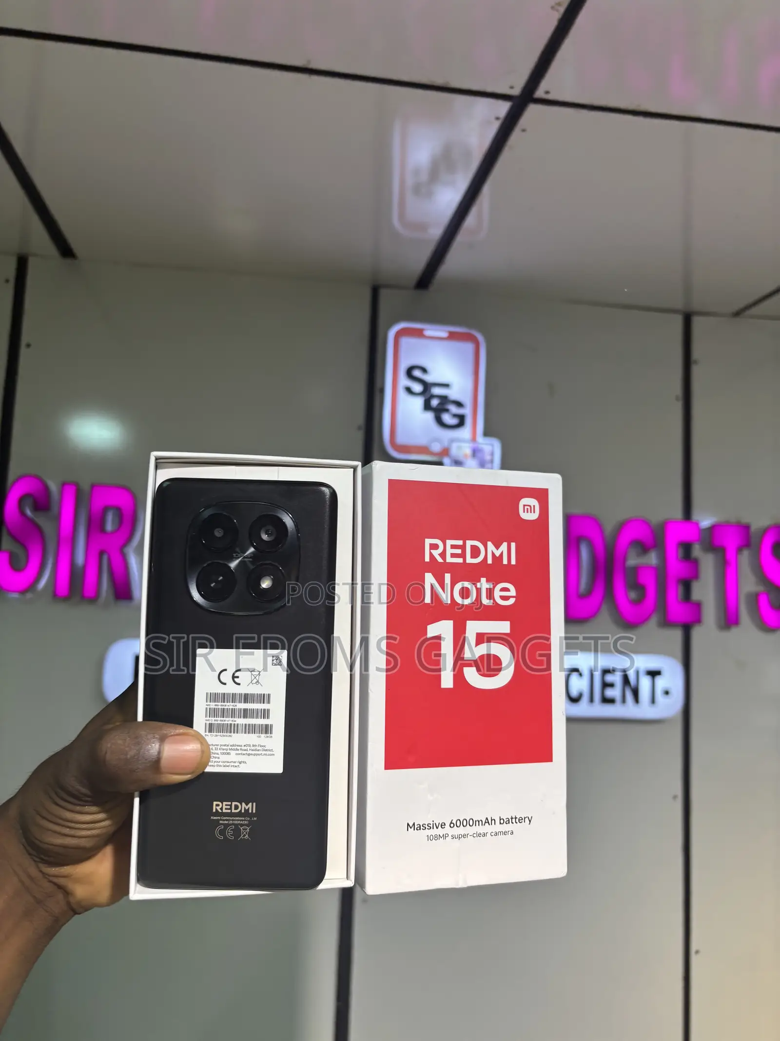 Xiaomi Redmi Note 15 128 GB Black