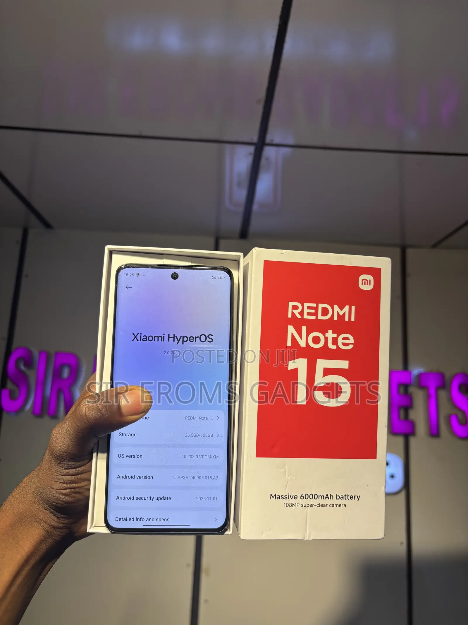 Xiaomi Redmi Note 15 128 GB Black