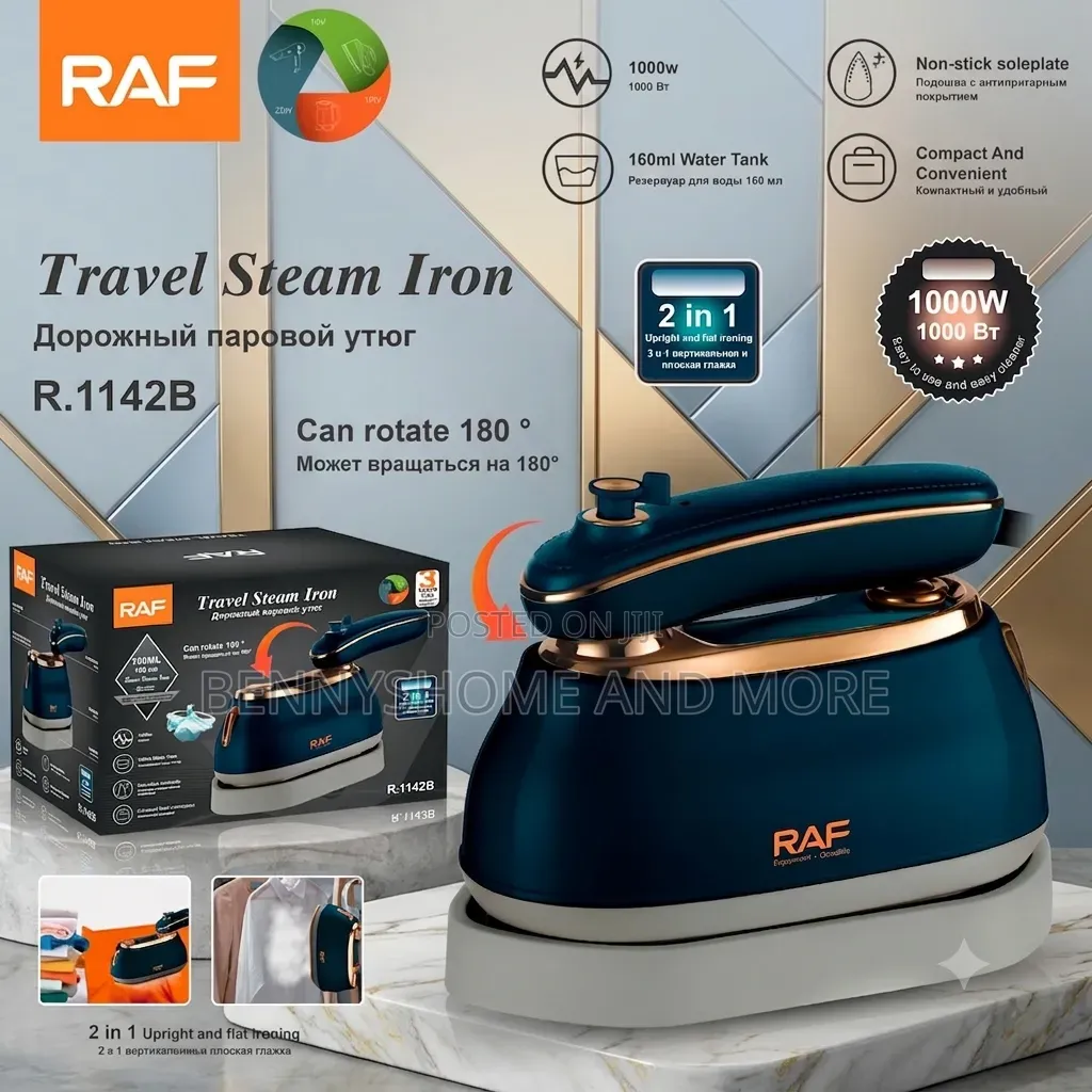 RAF Portable Travel Steam Iron