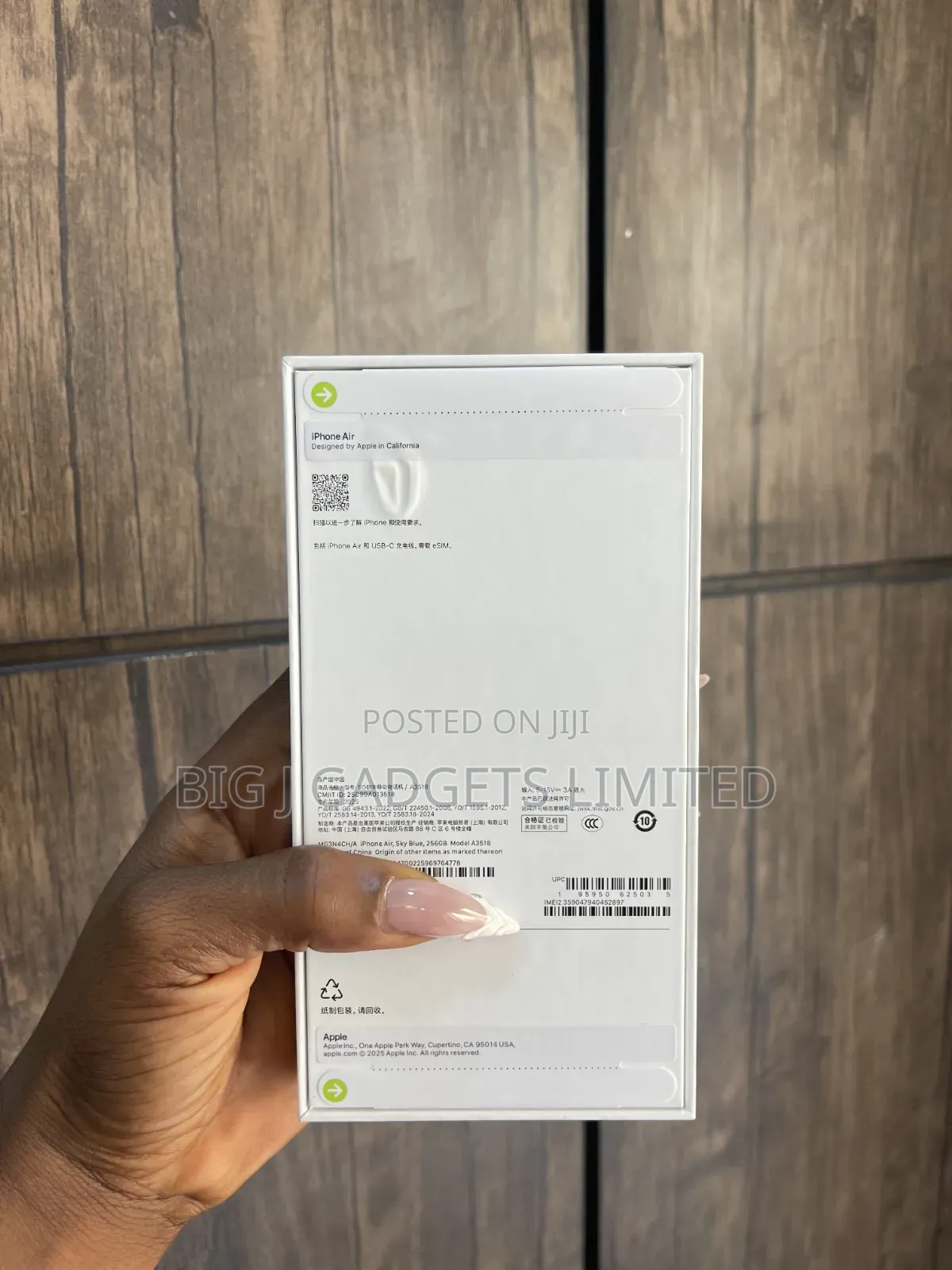 New Apple iPhone Air 256 GB White