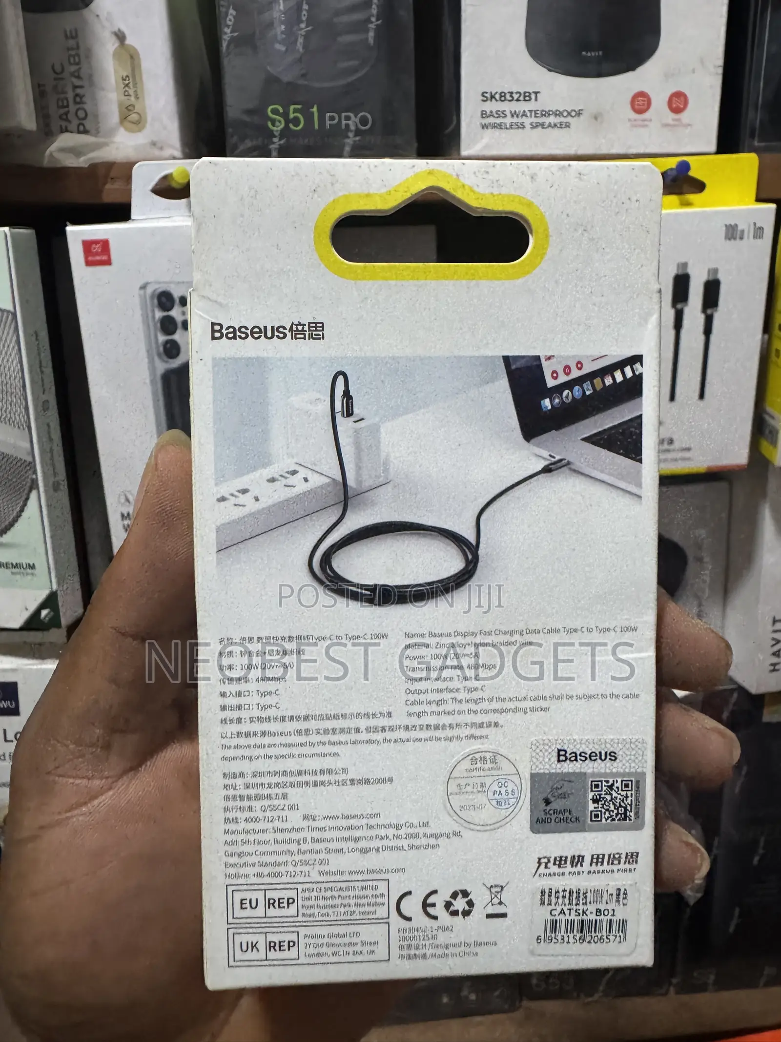 Brand New Baseus Display Fast Charging Data Cable ⚡🔌