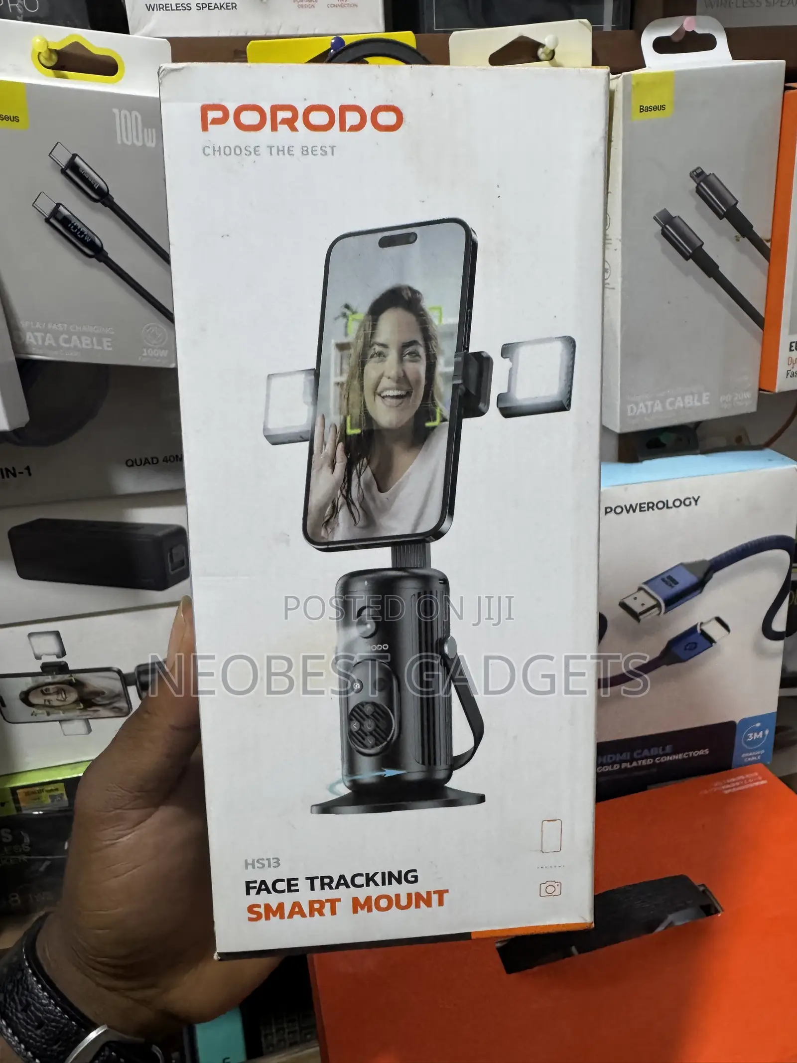Brand New Porodo HS13 Face Tracking Smart Mount 📱✨