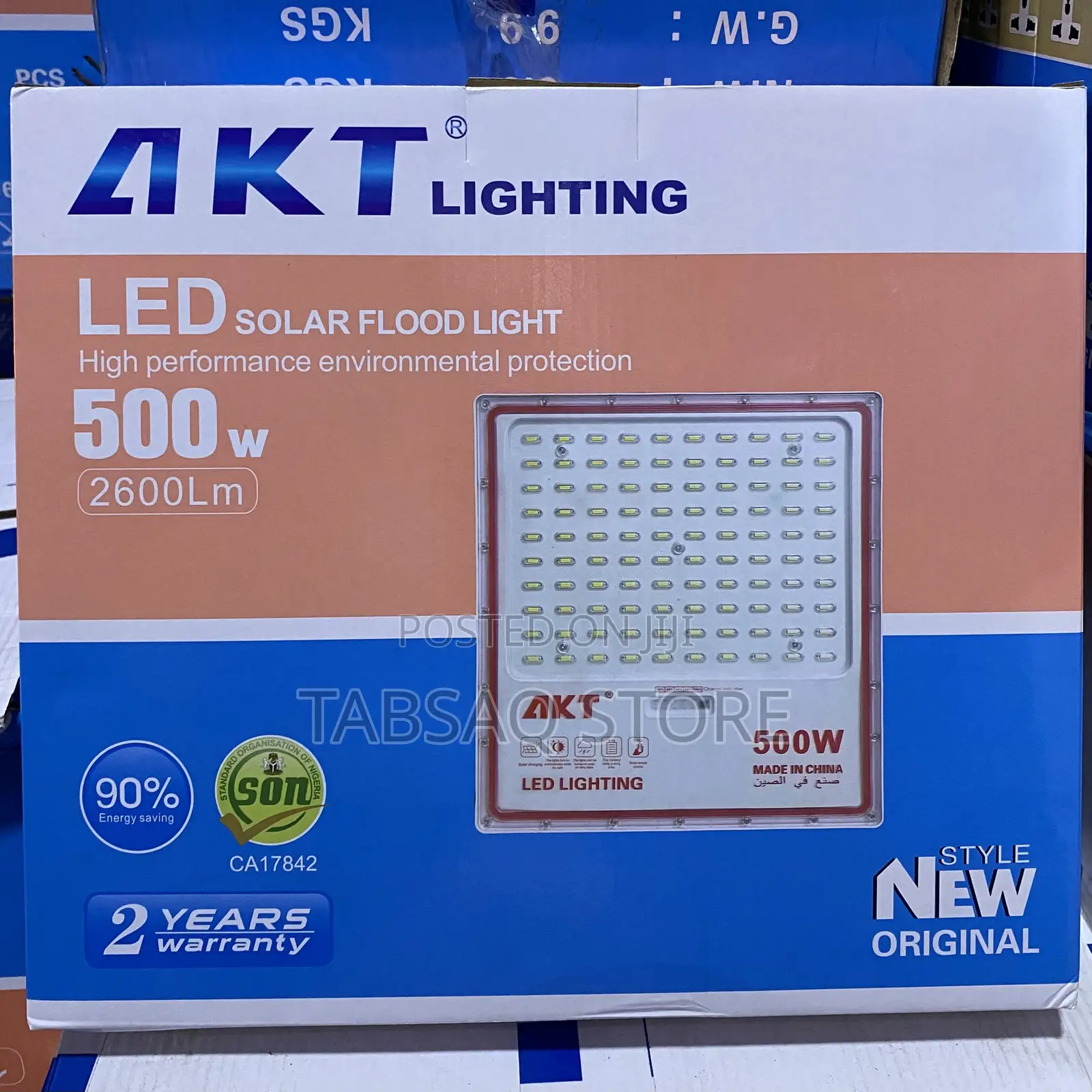 Akt Led Solar Flood Light | 500w | Brightness: 2600lm |Warranty: 2 Yrs