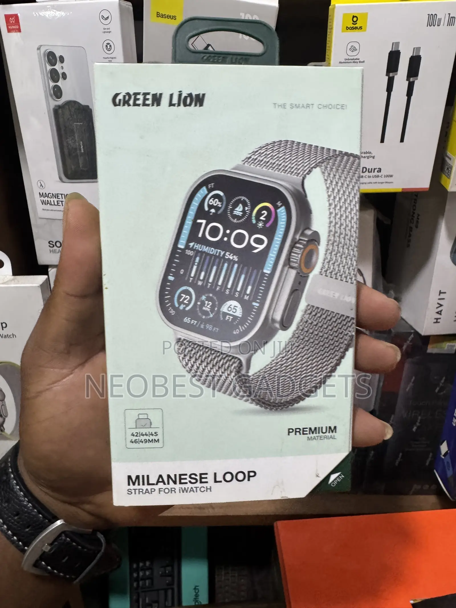 Green Lion Milanese Loop Strap for iWatch