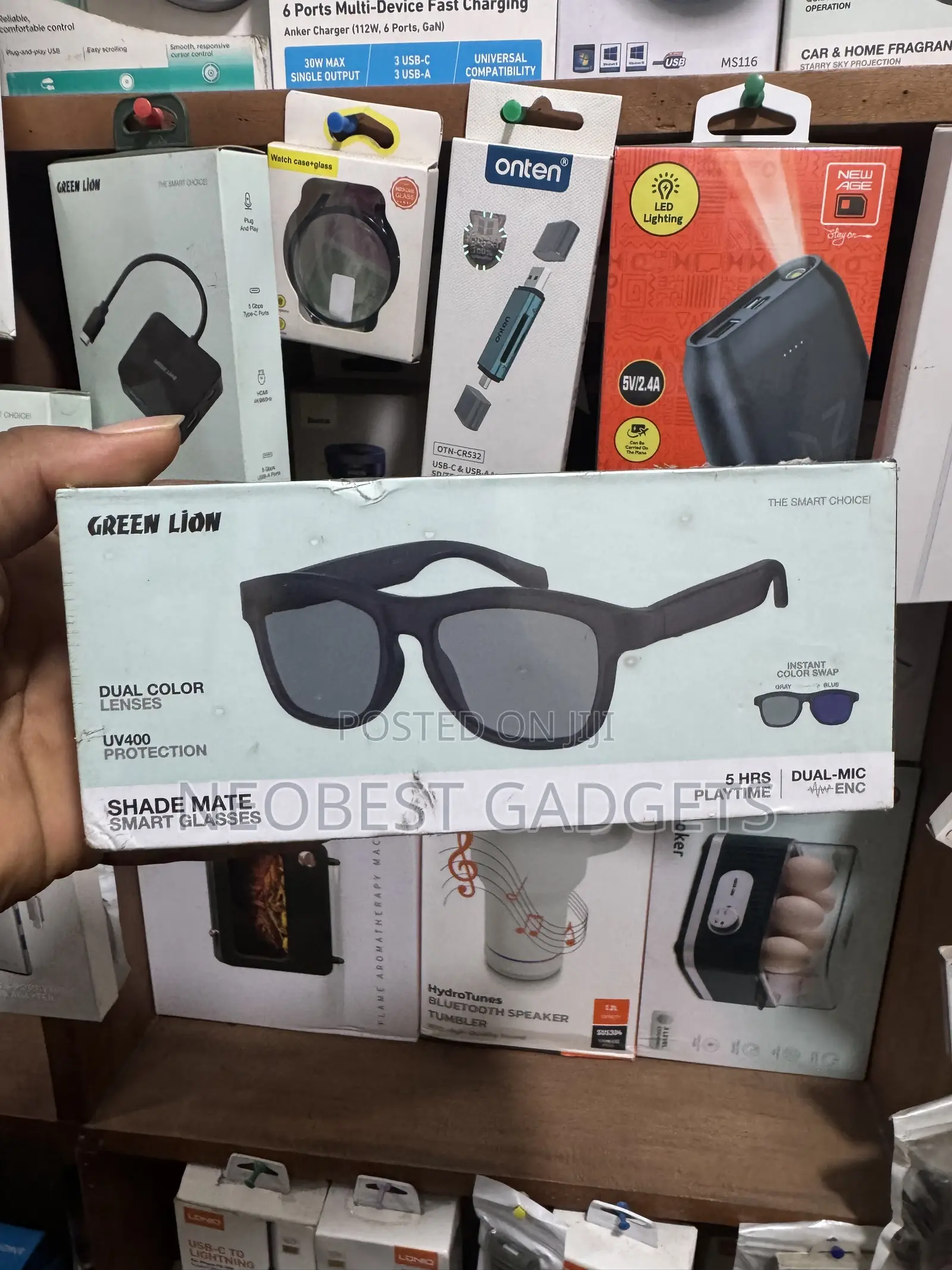 Brand New Green Lion Shade Mate Smart Glasses 🕶✨