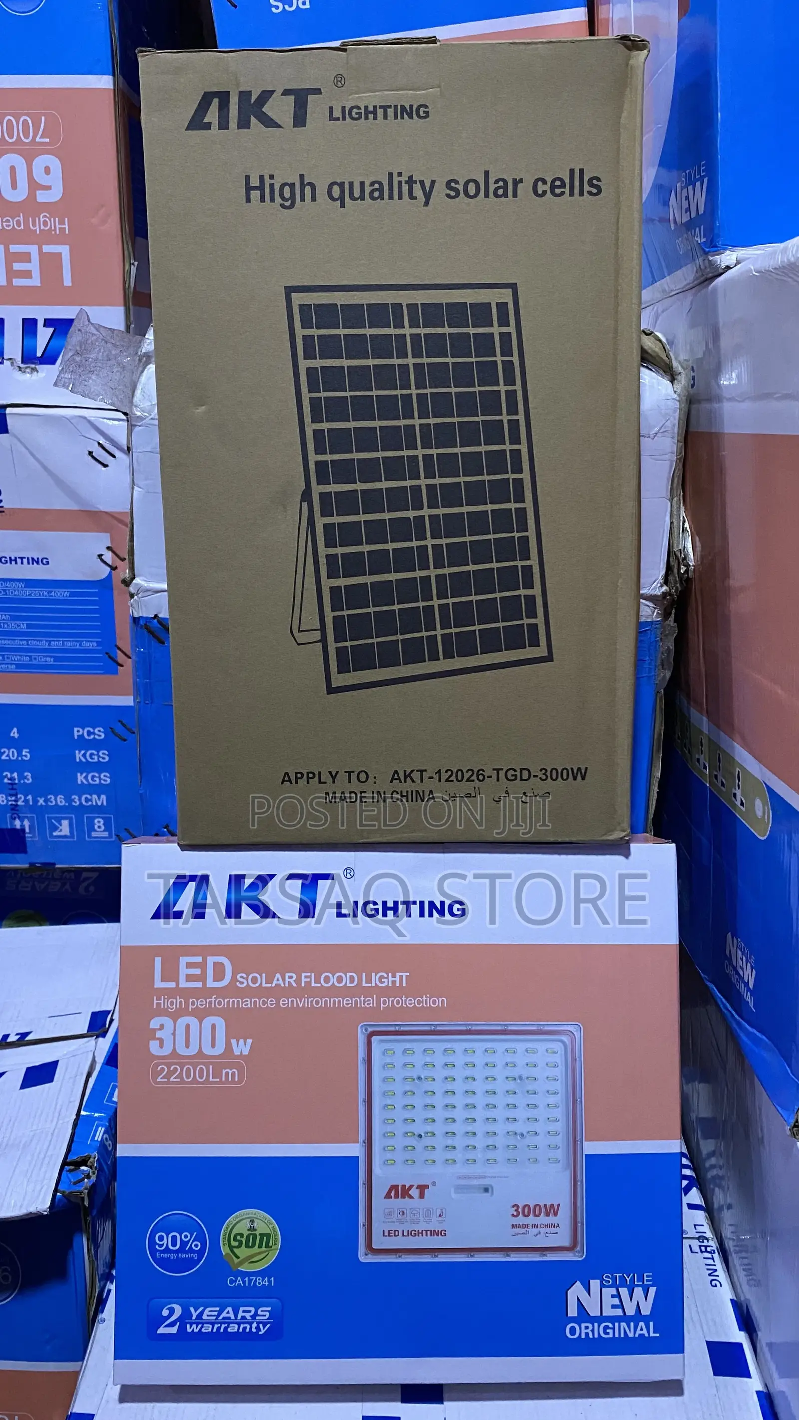 Akt Led Solar Flood Light | 300w | 1800lm | Warranty: 2 Years
