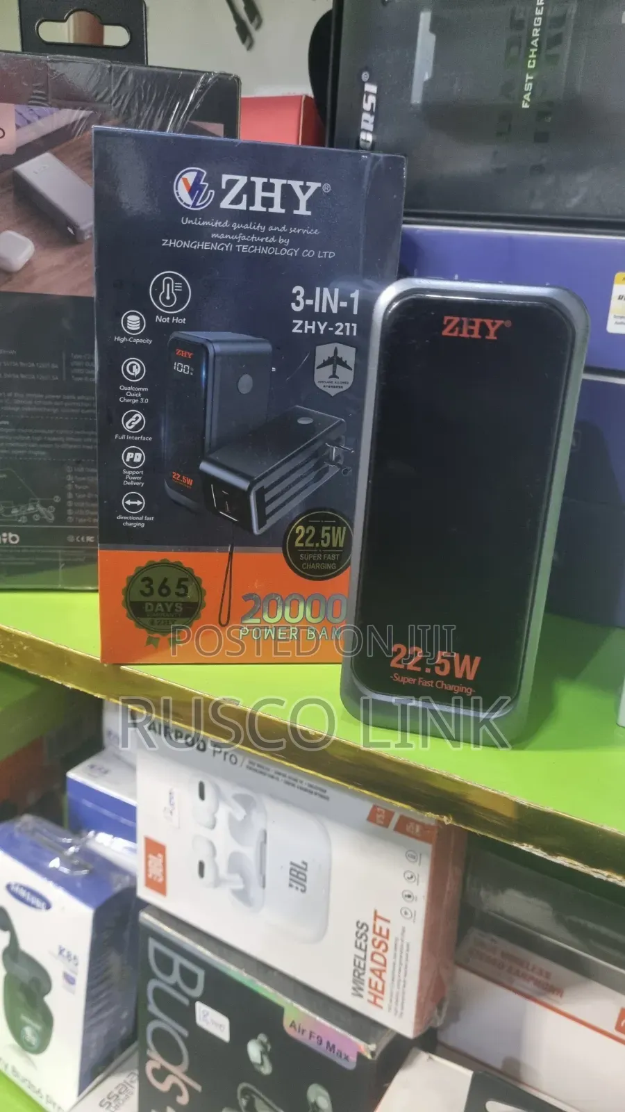 Zhy 20,000mah Digital Power Bank