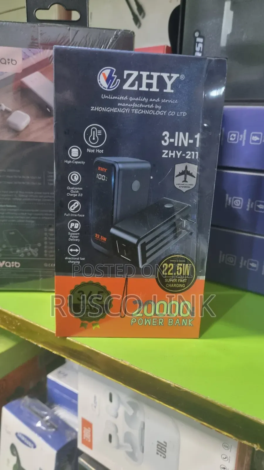 Zhy 20,000mah Digital Power Bank