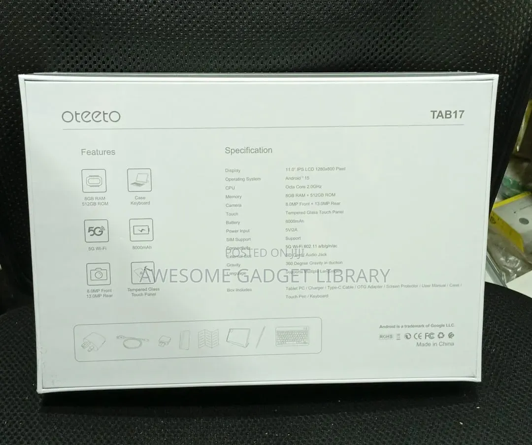 New Oteeto TAB 17 Stylus 512 GB Blue