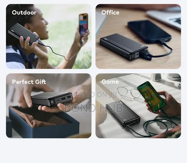 Itel PowerPulse 20000mAh Power Bank 12W Fast Charging Type-C (A1160)