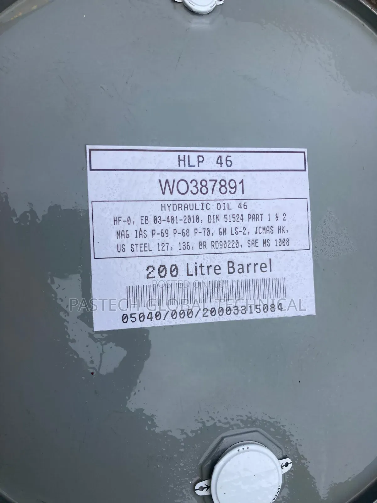Rock Oil HLP 46 Hydraulic Oil || 200ltr Drum
