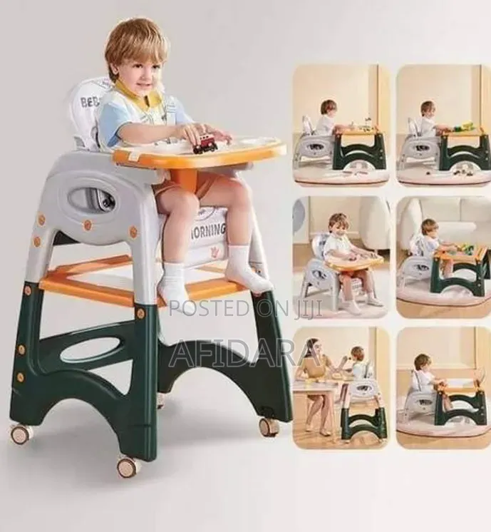 3-in-1 Convertible Baby High Chair – Feeding, Dining & Growing Seat