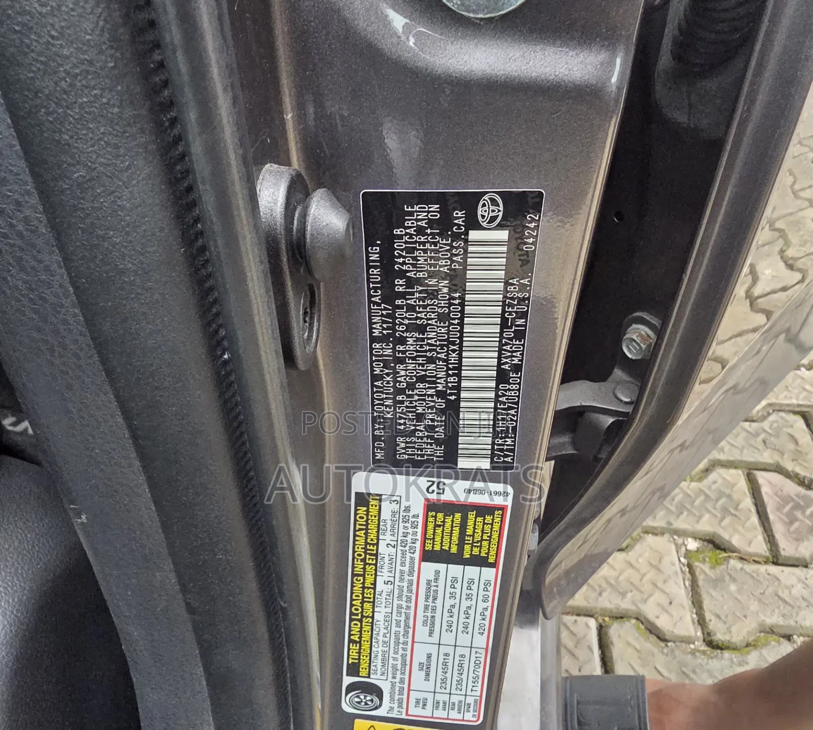 Toyota Camry SE FWD (2.5L 4cyl 8AM) 2018 Brown