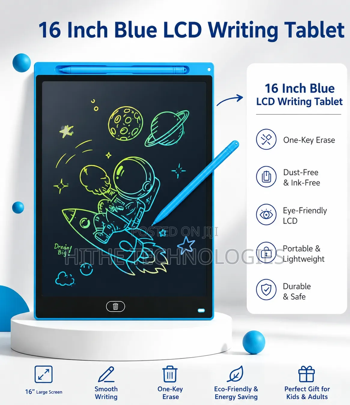 16" LCD Writing Tablet for Kids