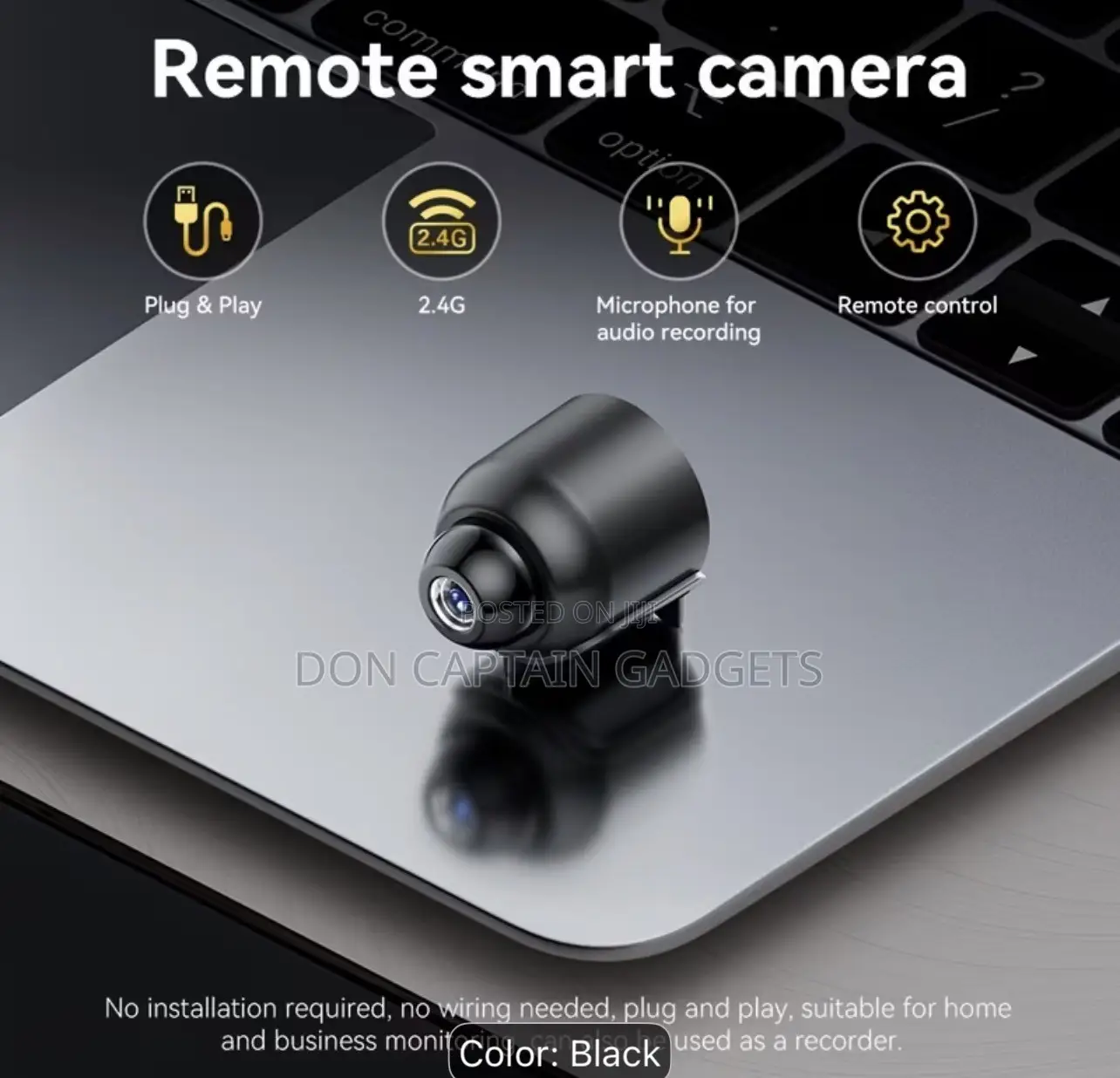 Wi-Fi Portable Indoor Small Video Security Camera Wit Motion Detection