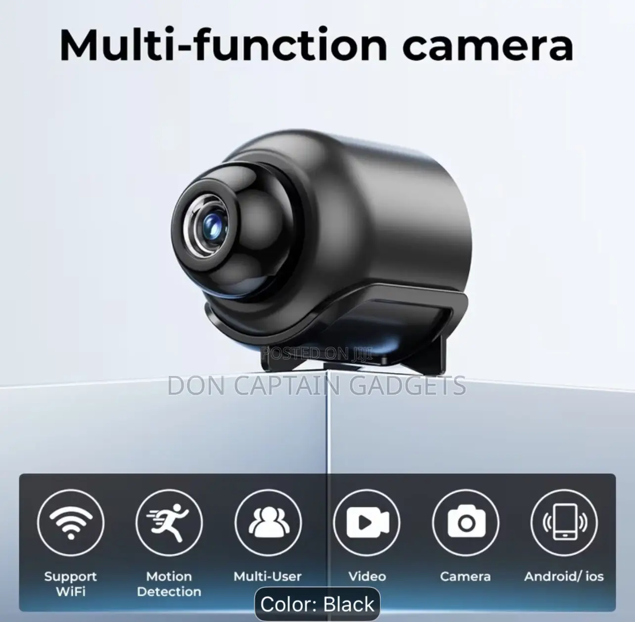 Wi-Fi Portable Indoor Small Video Security Camera Wit Motion Detection