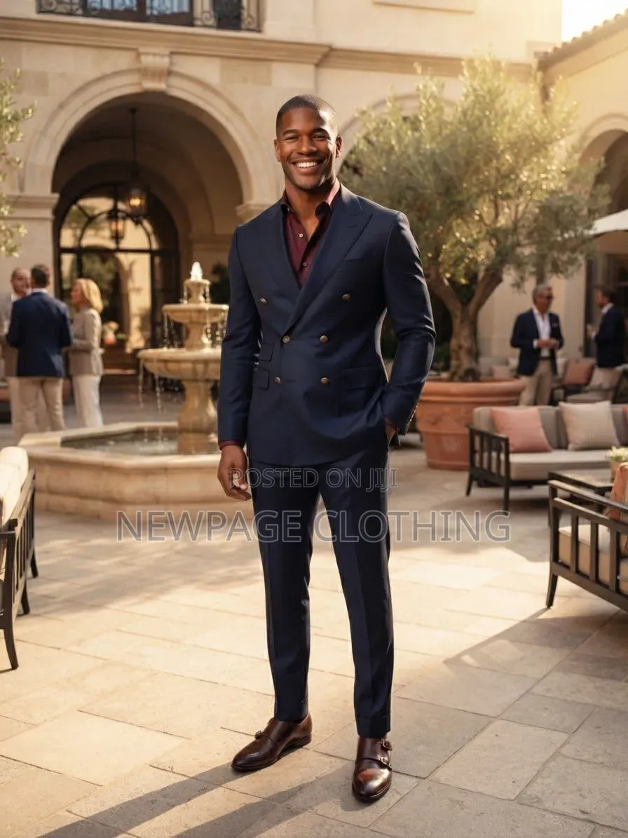 The Smart Choice to Make Is This Navy Blue Double-Breasted Suit