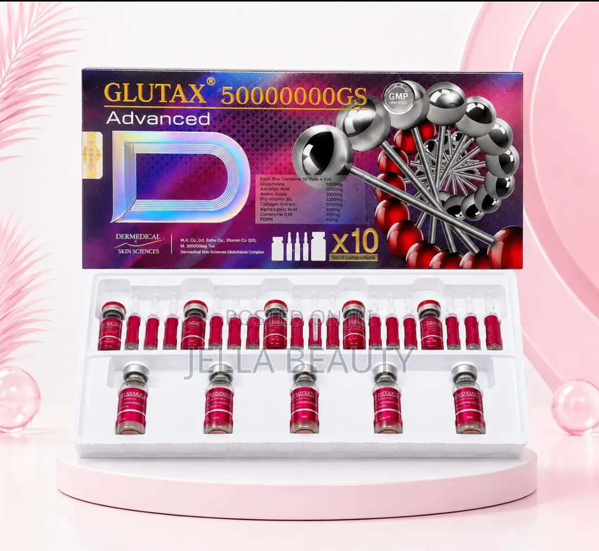 Glutax 50000000gs Advanced Recombined White Glutathione Injection