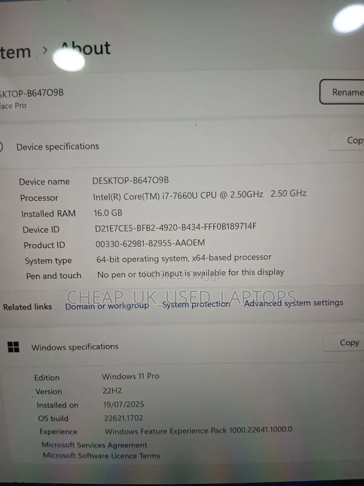 Laptop Microsoft Surface Pro 5 16GB Intel Core i7 SSD 512GB