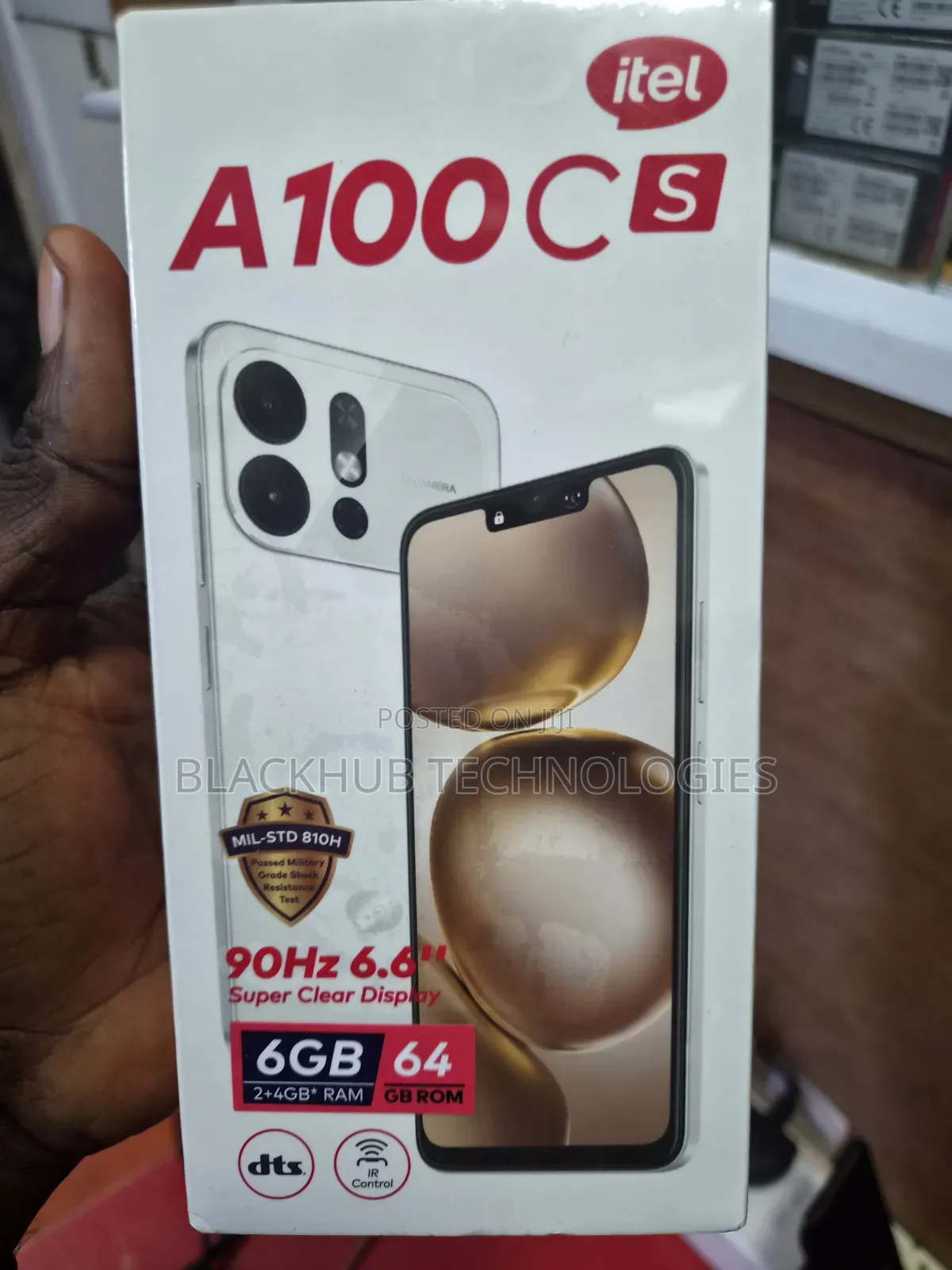New Itel A100C 64 GB Black