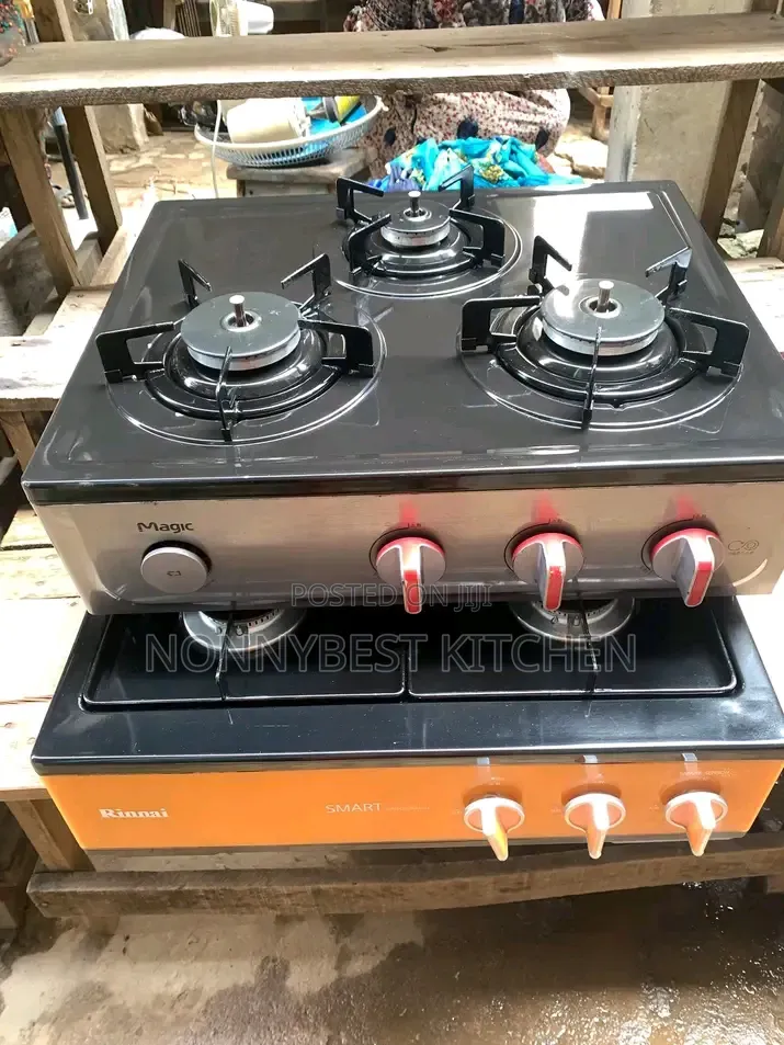Korean Neatly Used 3 Burners Table Gas Cooker