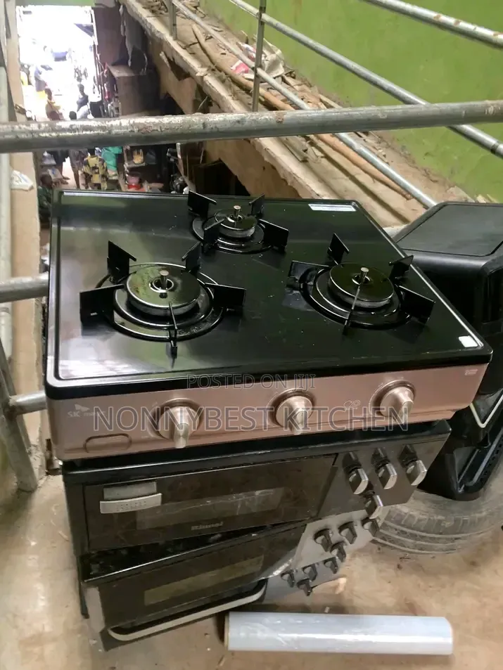 Korean Neatly Used 3 Burners Table Gas Cooker