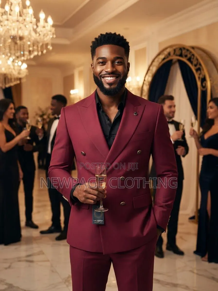 One Burgundy Double-Breasted Suit. Endless Ways to Look Good.