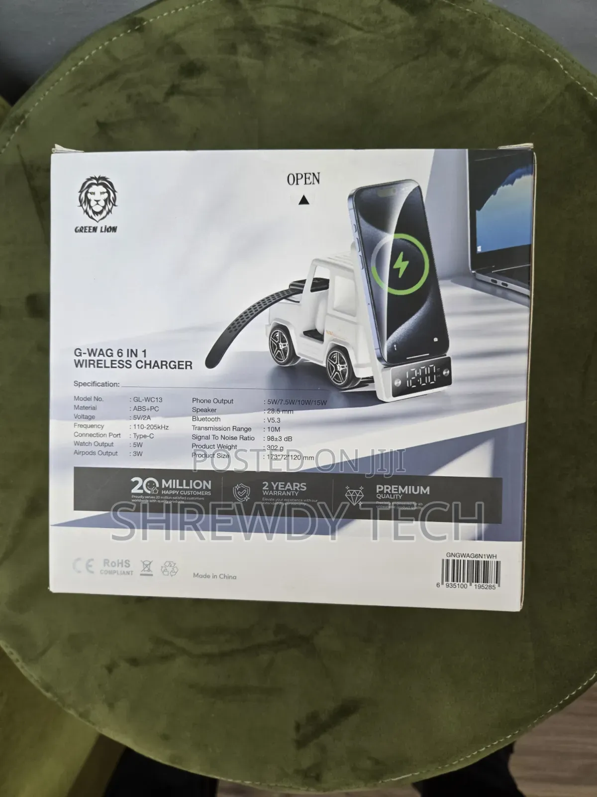 6 in 1 Wireless Charging Station With Alarm Function