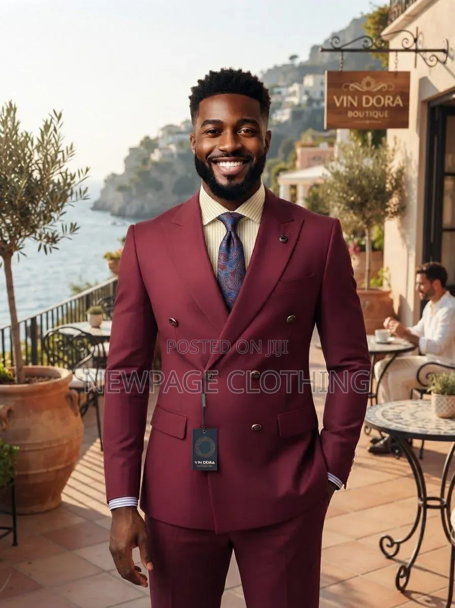 Burgundy Double-Breasted Suit? Absolutely.